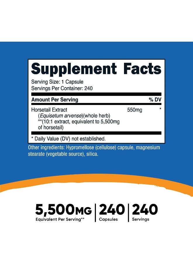 Nutricost Horsetail Extract Capsules - Image 2
